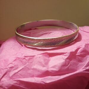 Elegant Silver Bangle Bracelet West Germany
